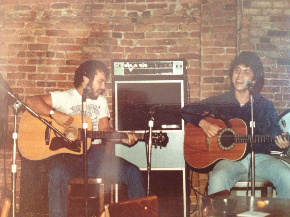 with my brother, Michael Ferrone (The Bitter End, Greenwich Village)